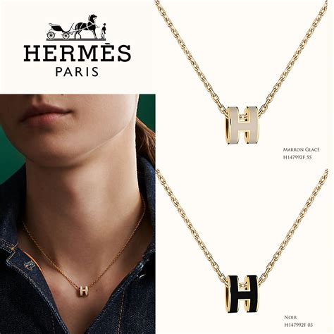 hermes h nevklace|Hermes mini pop h pendant.